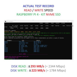 KIT-2A(512)  Raspberry Pi 4 (4GB RAM) KIT NVME SSD 512GB - Complete SET SIAP PAKAI